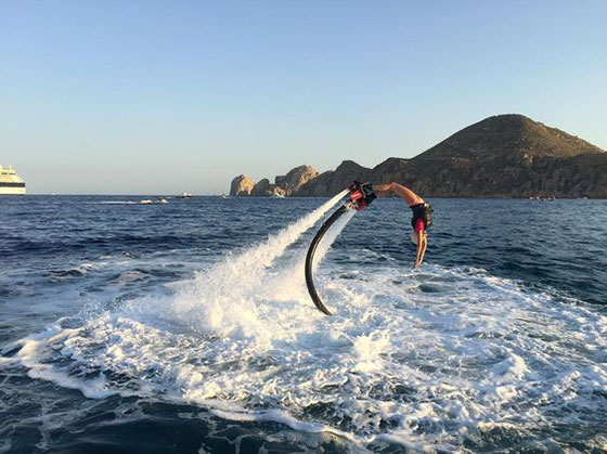 Nina Dobrev Flyboarding